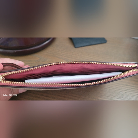 Coach Beige and Pink Wristlet - Picture 2 of 4
